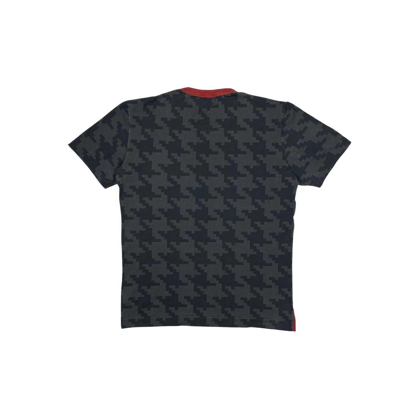 Dolce & Gabbana Volcano Graphic T-Shirt All Over Print Black And Red