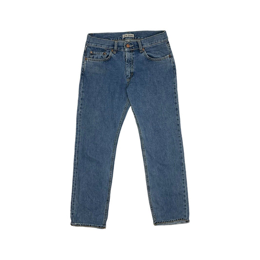 Acne Studios Her Opposite Jeans White Oak Denim 28w Cropped Leg