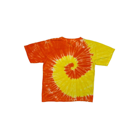 Vintage Jamaica Tie Dye T-Shirt Womens Small Orange And Yellow Embroidered