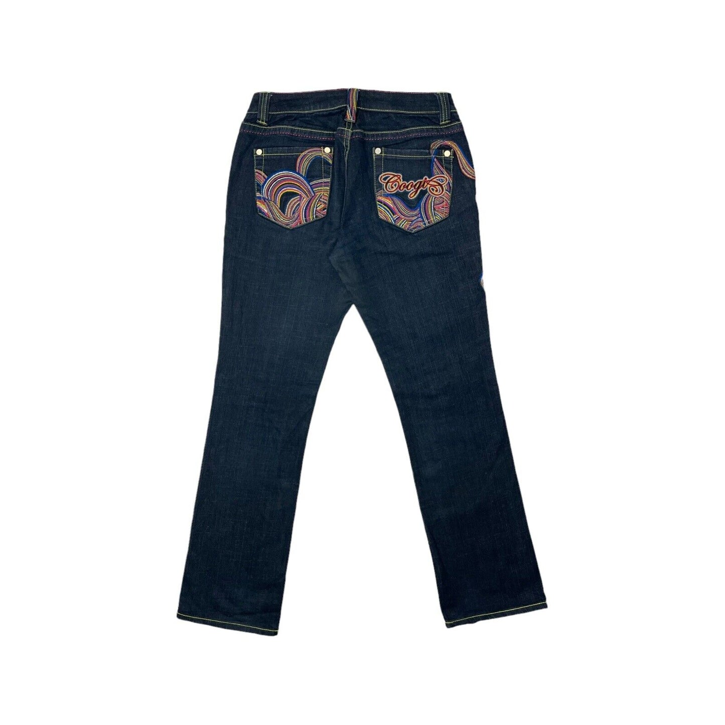 y2k Coogi Jeans Embroidered Women’s Dark Denim 32w 32l