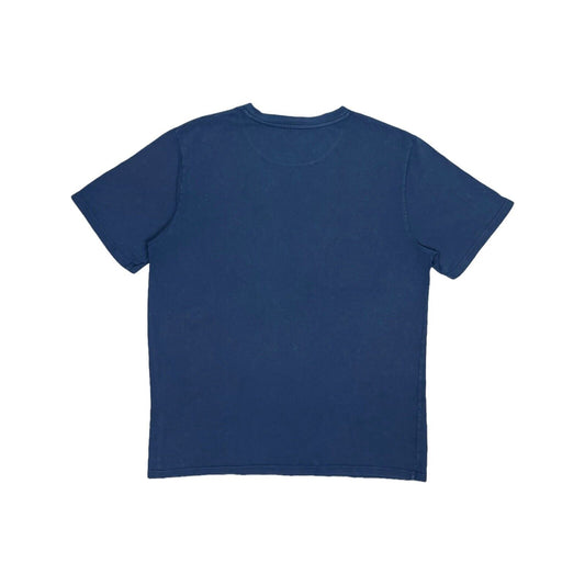 A.P.C Navy Blue T-Shirt Mens Medium Embroidered Minimal Logo