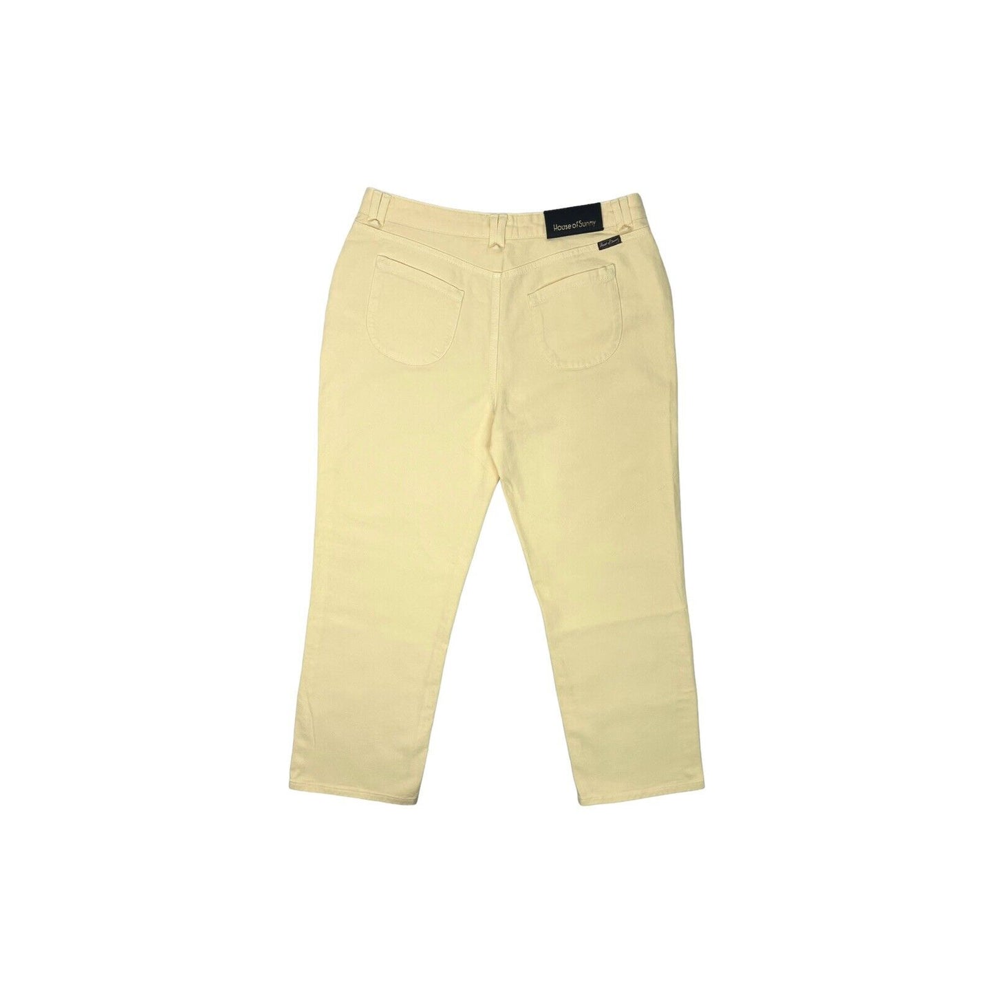 House Of Sunny Trousers Yellow Womens UK12 Vol16