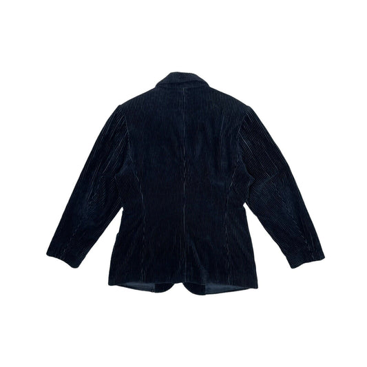 Vintage Armani Corduroy Jacket Womens UK12 Navy Blue