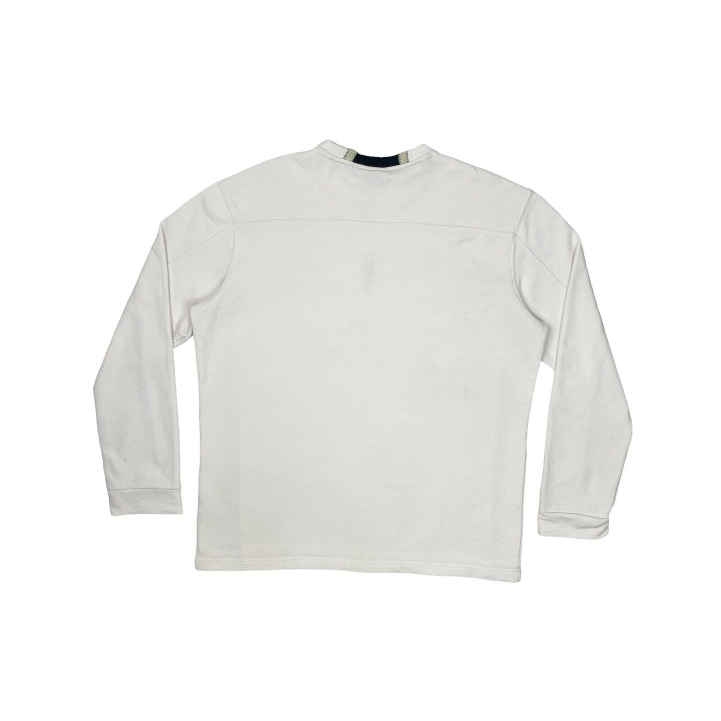 Vintage Trussardi Sport Crew Neck Jumper Mens Modern Large White Made In Italy