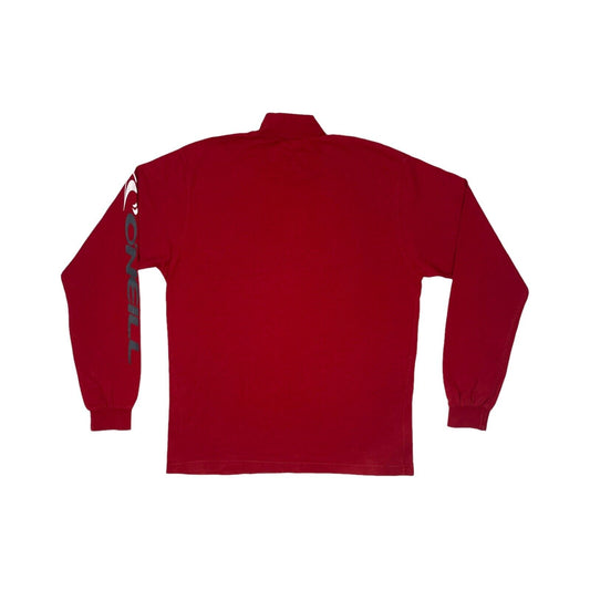 Vintage O’Neill Long Sleeve T-Shirt Mens Medium Red Mock Neck