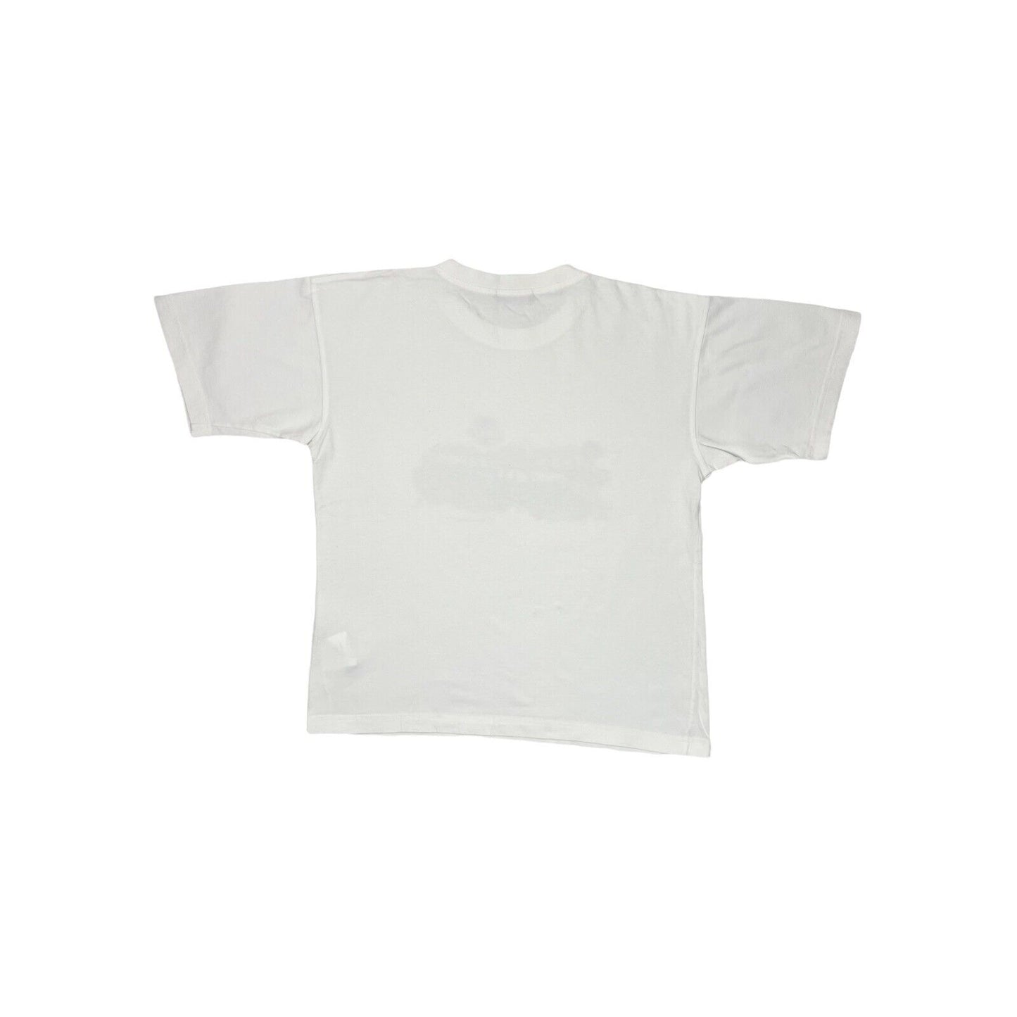 y2k Burberry Women’s T-Shirt White With Graphic Print UK16