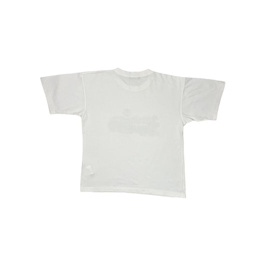 y2k Burberry Women’s T-Shirt White With Graphic Print UK16