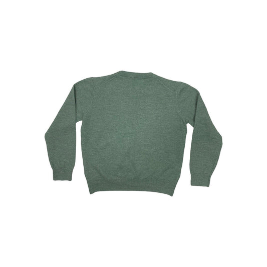 Balibaris Green Crew Neck Jumper Womens XS Wool Made In Italy