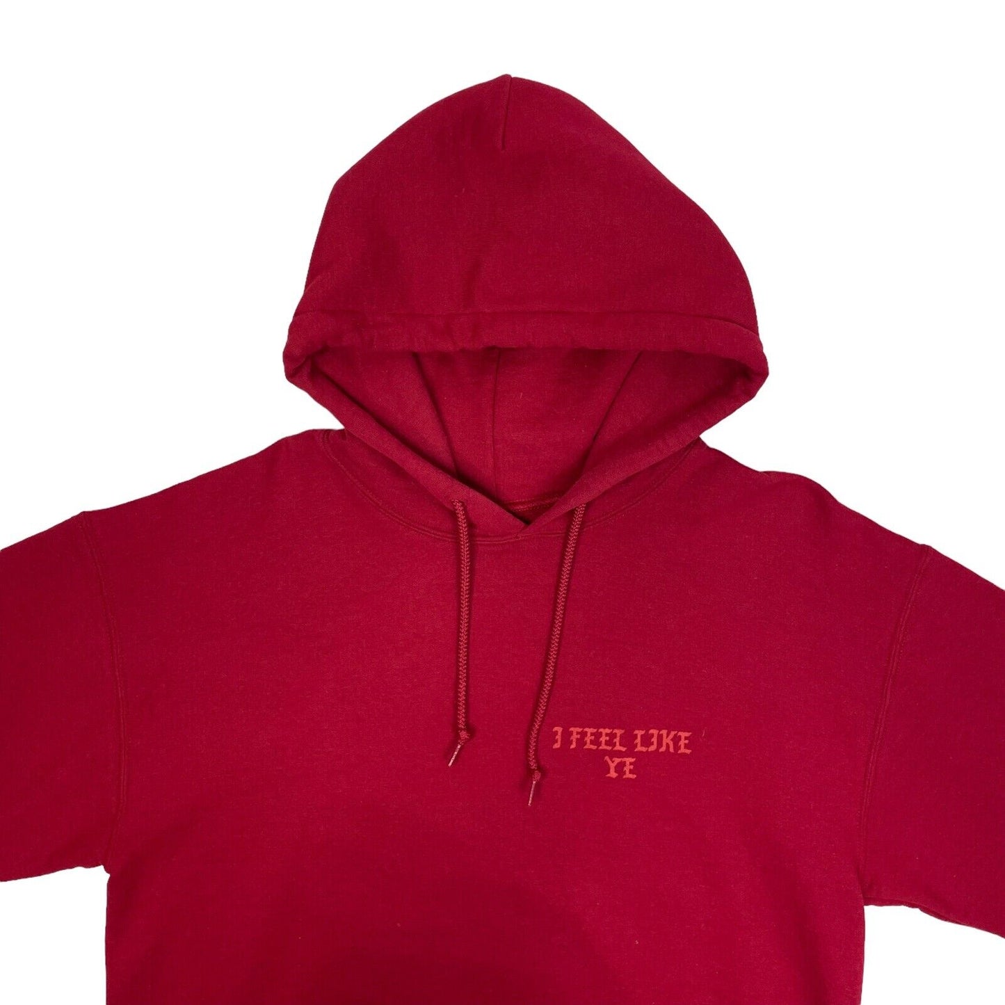 2016 Kanye West Life Of Pablo Hoodie Red Spellout Print Gildan Medium