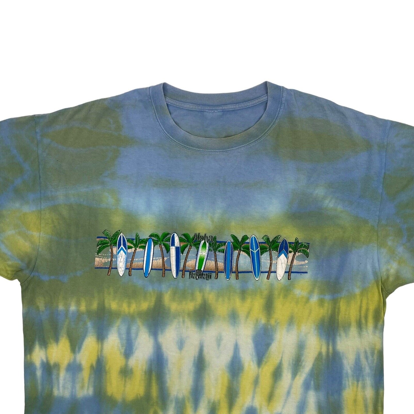 Vintage Hawaii Tie Dye T-Shirt Mens Large Surf Graphic Print