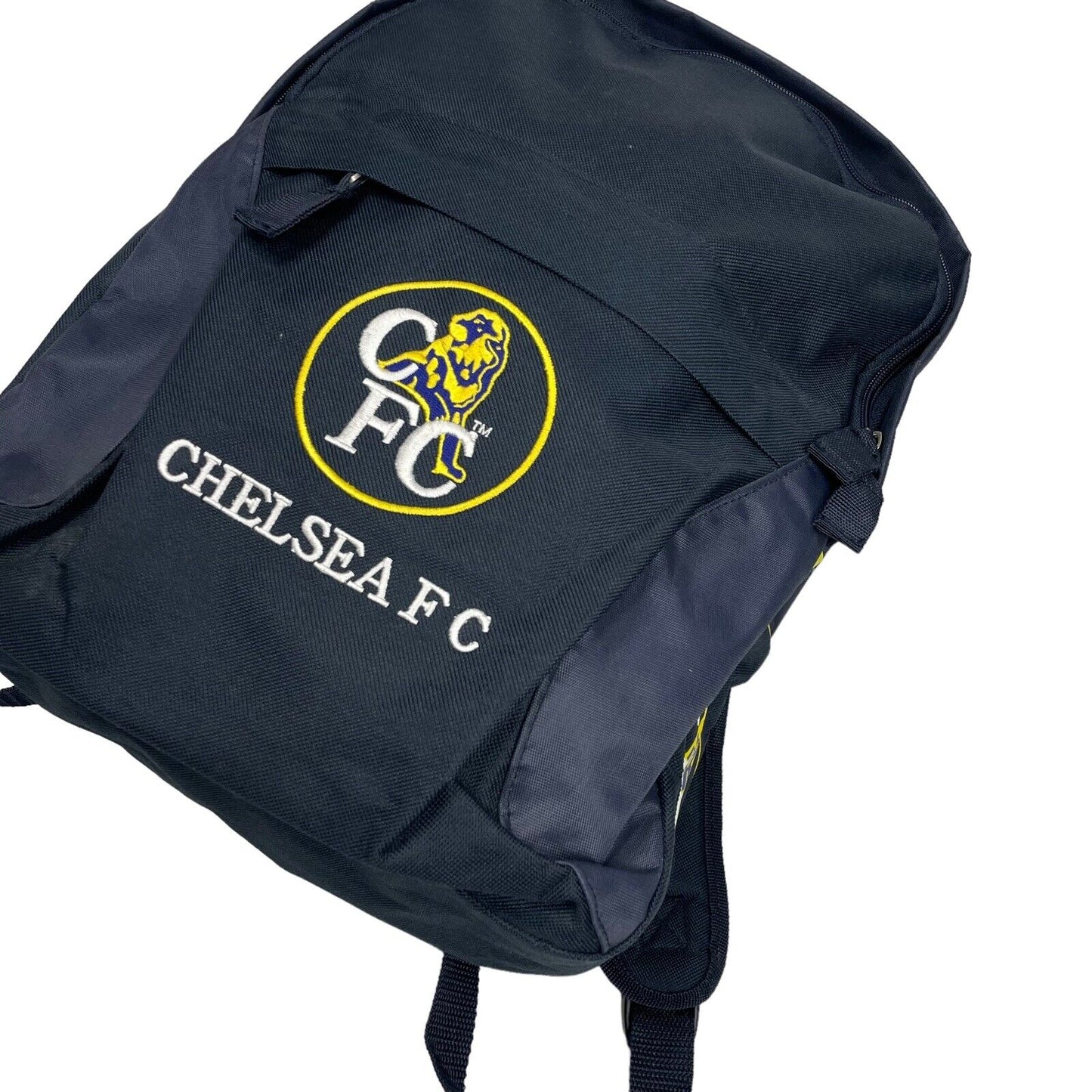 Vintage Chelsea FC Rucksack Navy Blue Embroidered Football Accessories