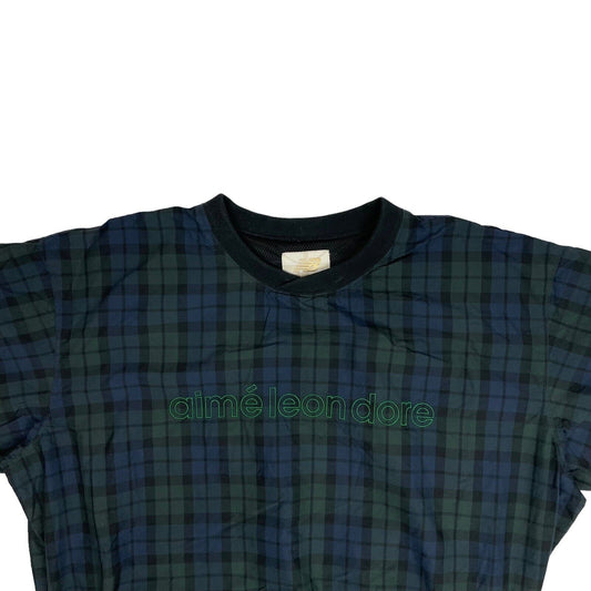 SS22 Aime Leon Dore x New Balance 991 Pull Over Men's Small Plaid Check Green/Navy