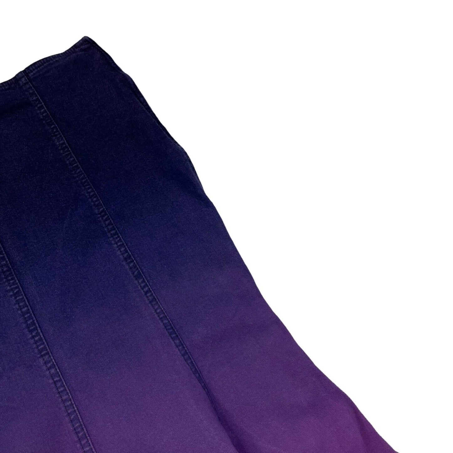 Vintage Moschino Jeans Denim Skirt Ombre Purple Pink Made In Italy 30w