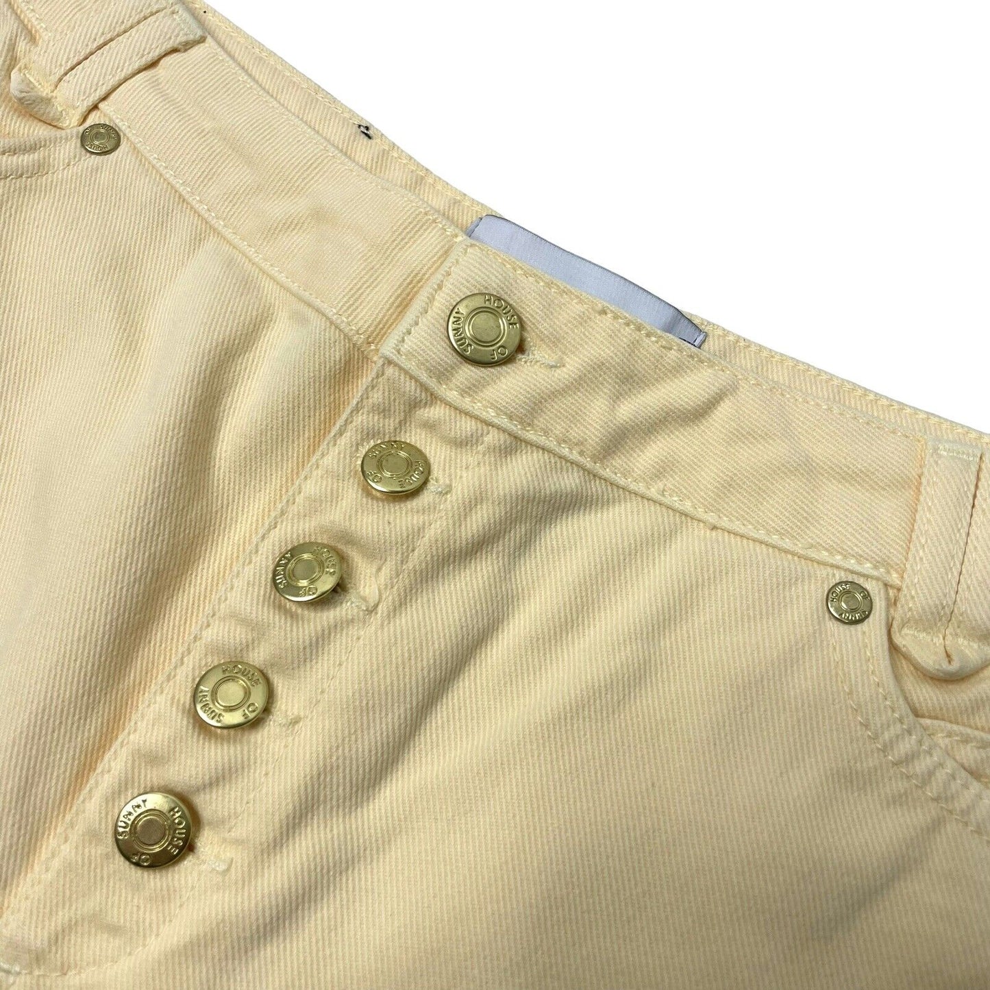 House Of Sunny Trousers Yellow Womens UK12 Vol16