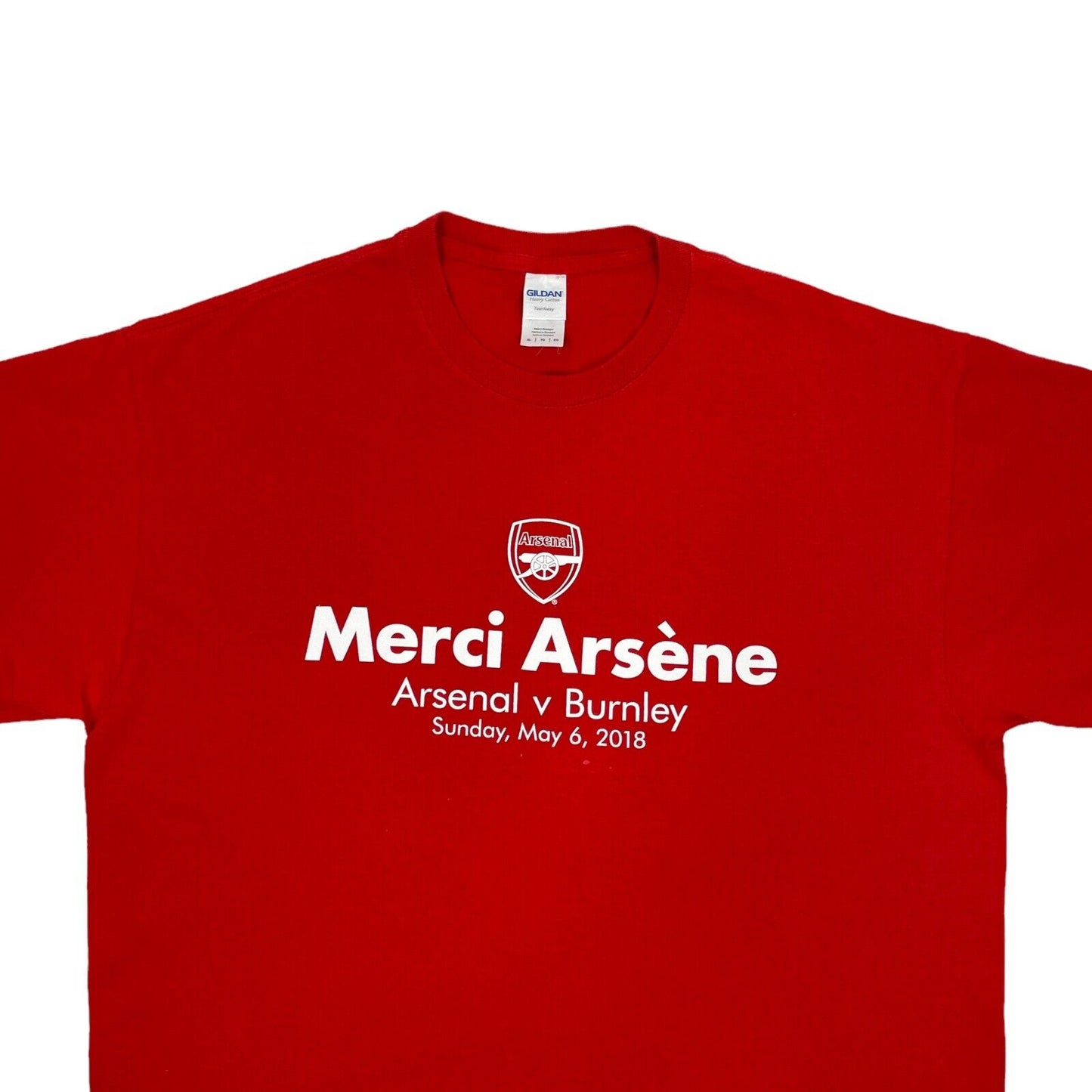 2018 Arsenal Merci Arsène T-Shirt Red Mens XL