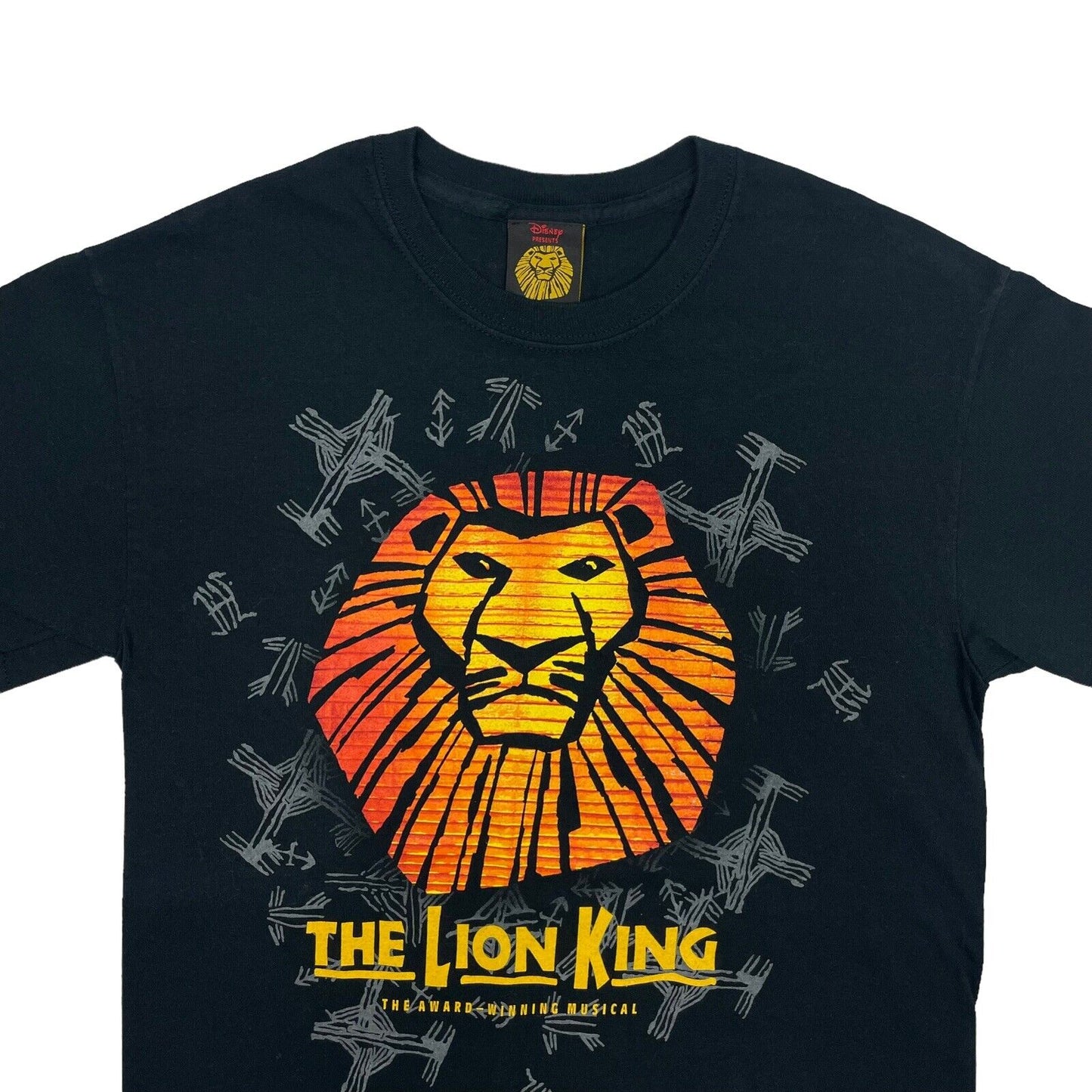 00’s The Lion King London Theatre T-Shirt Black Mens Small Graphic Print