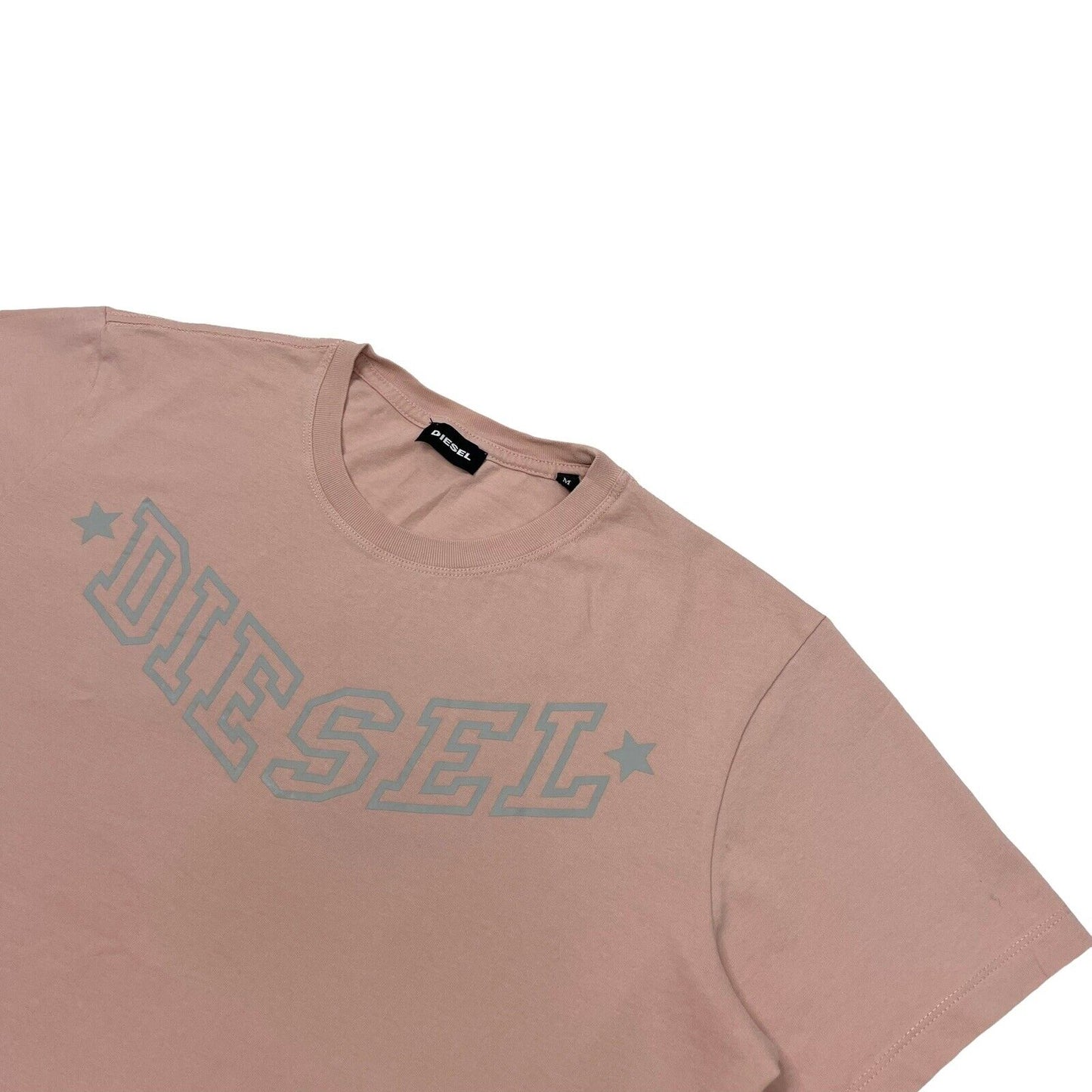 Diesel Star Logo T-Shirt Pink Mens Medium