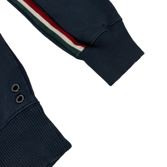 Ron Dorff Crew Neck Jumper Men's XS Navy Blue Made In Portugal Stripe Detail