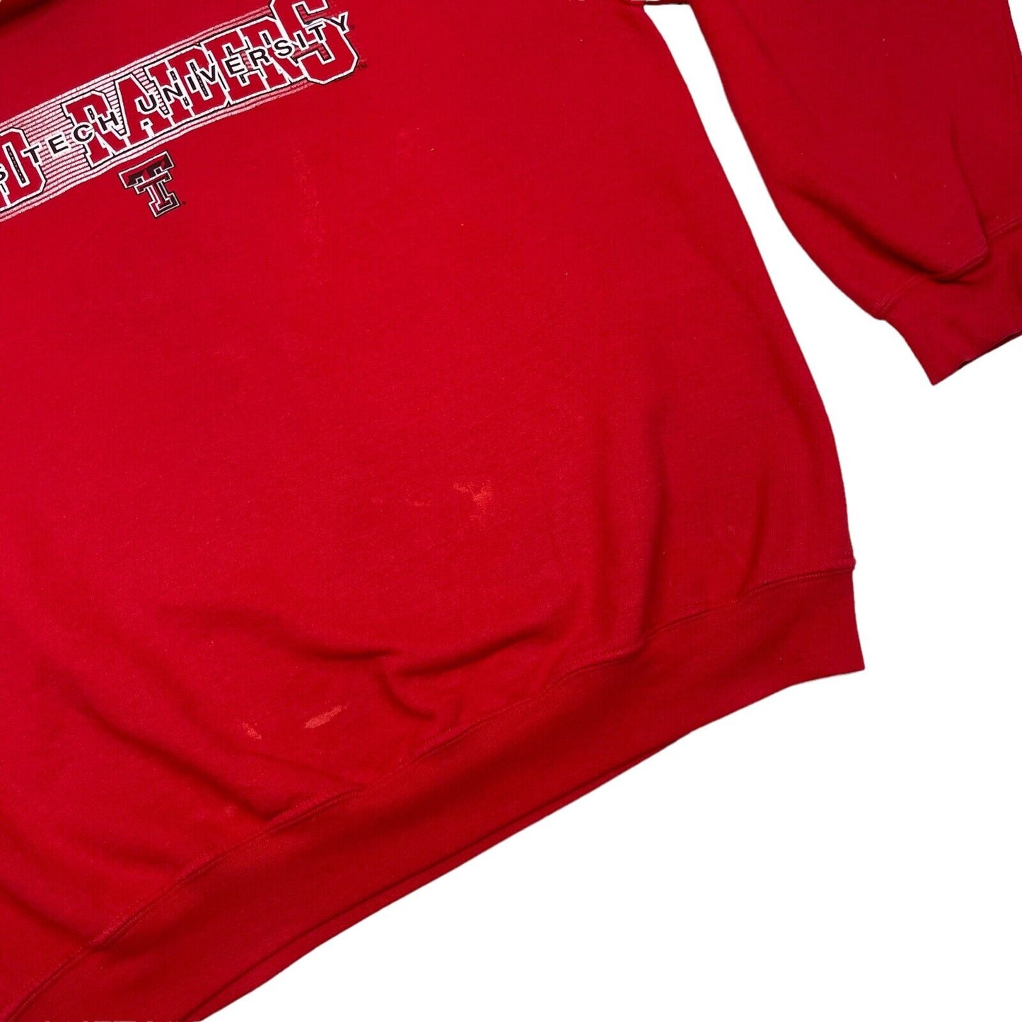 Vintage Texas Red Raiders Football Crew Neck Jumper Gildan Mens Large Red NCAA