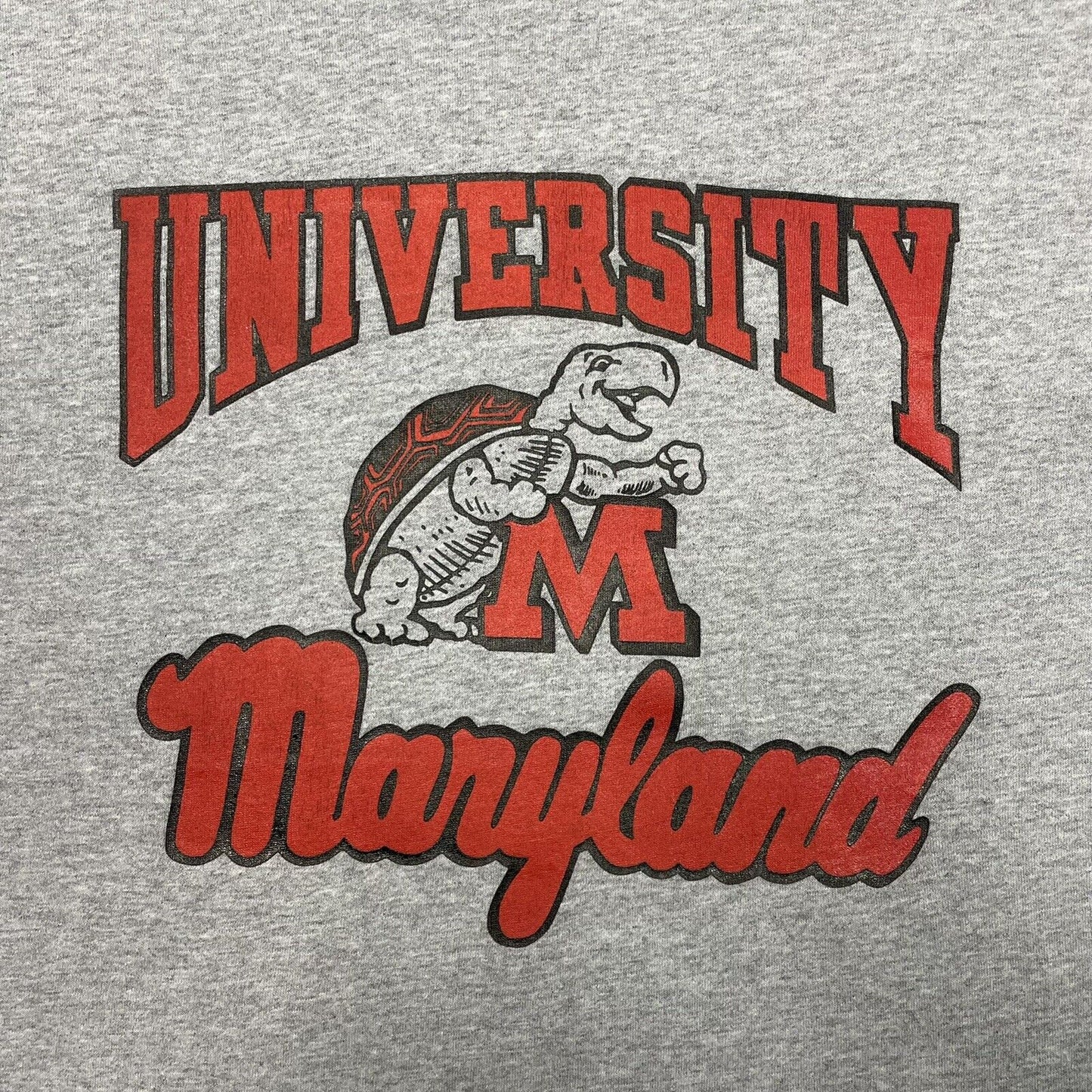 80’s Maryland University T-Shirt Grey Mens Medium Graphic Print Terrapins