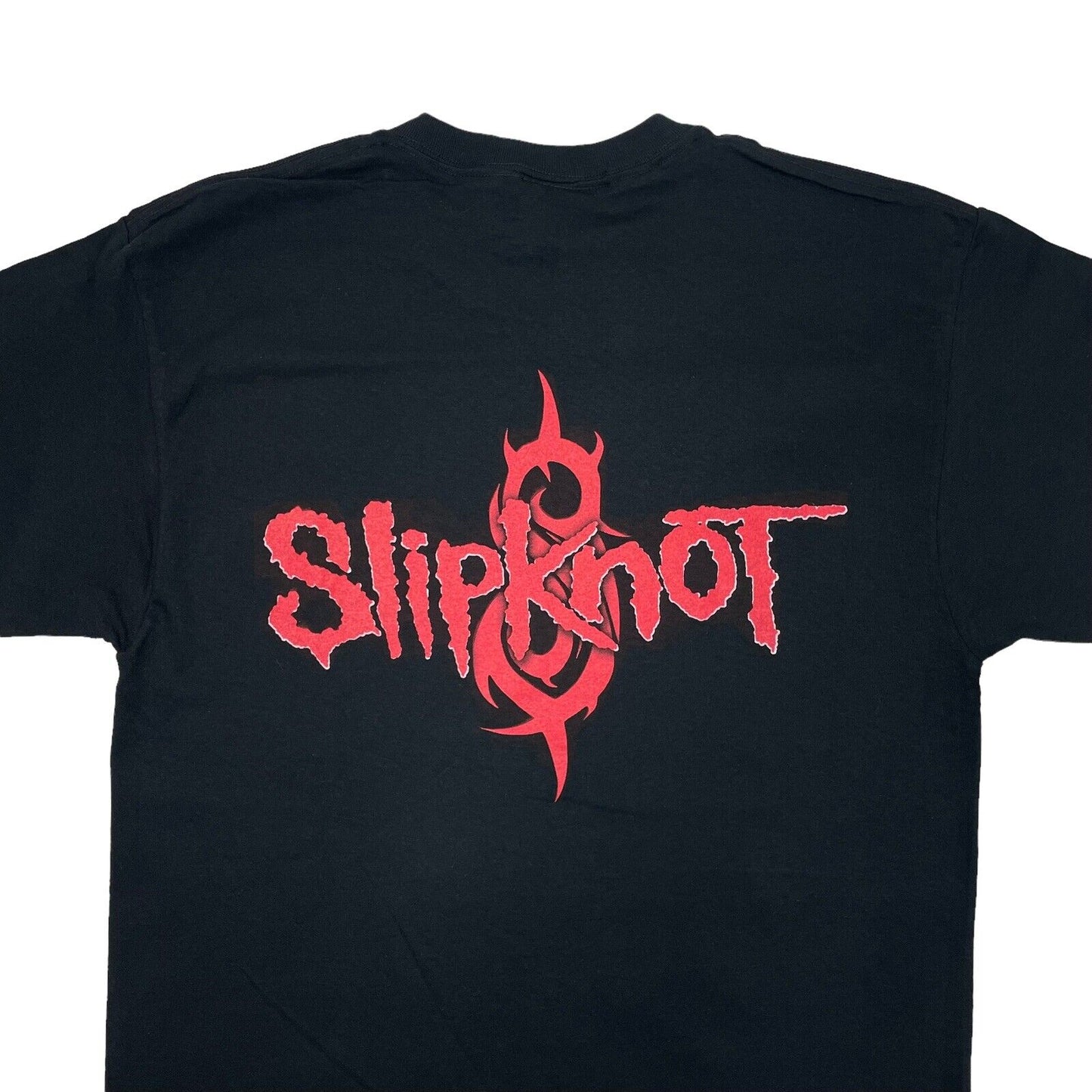 00’s Slipknot T-Shirt Black Mens Large Fruit Of The Loom Heavy Cotton