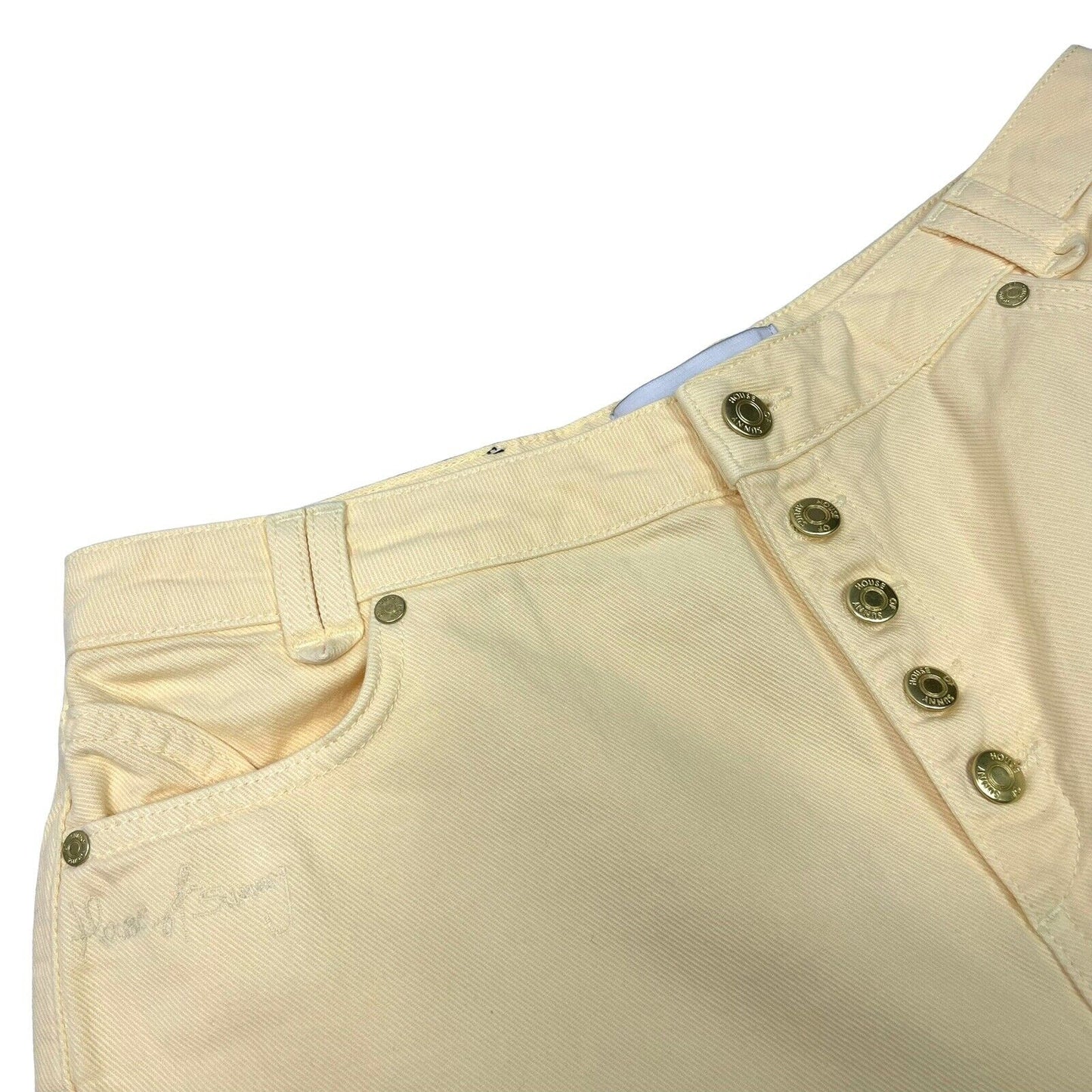 House Of Sunny Trousers Yellow Womens UK12 Vol16