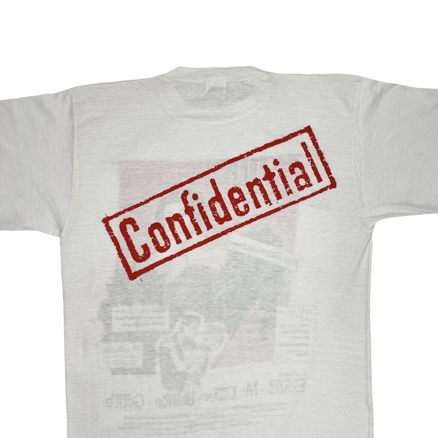 Vintage 80’s Nite Club Confidential White T-Shirt Mens Medium Ruth Madoc