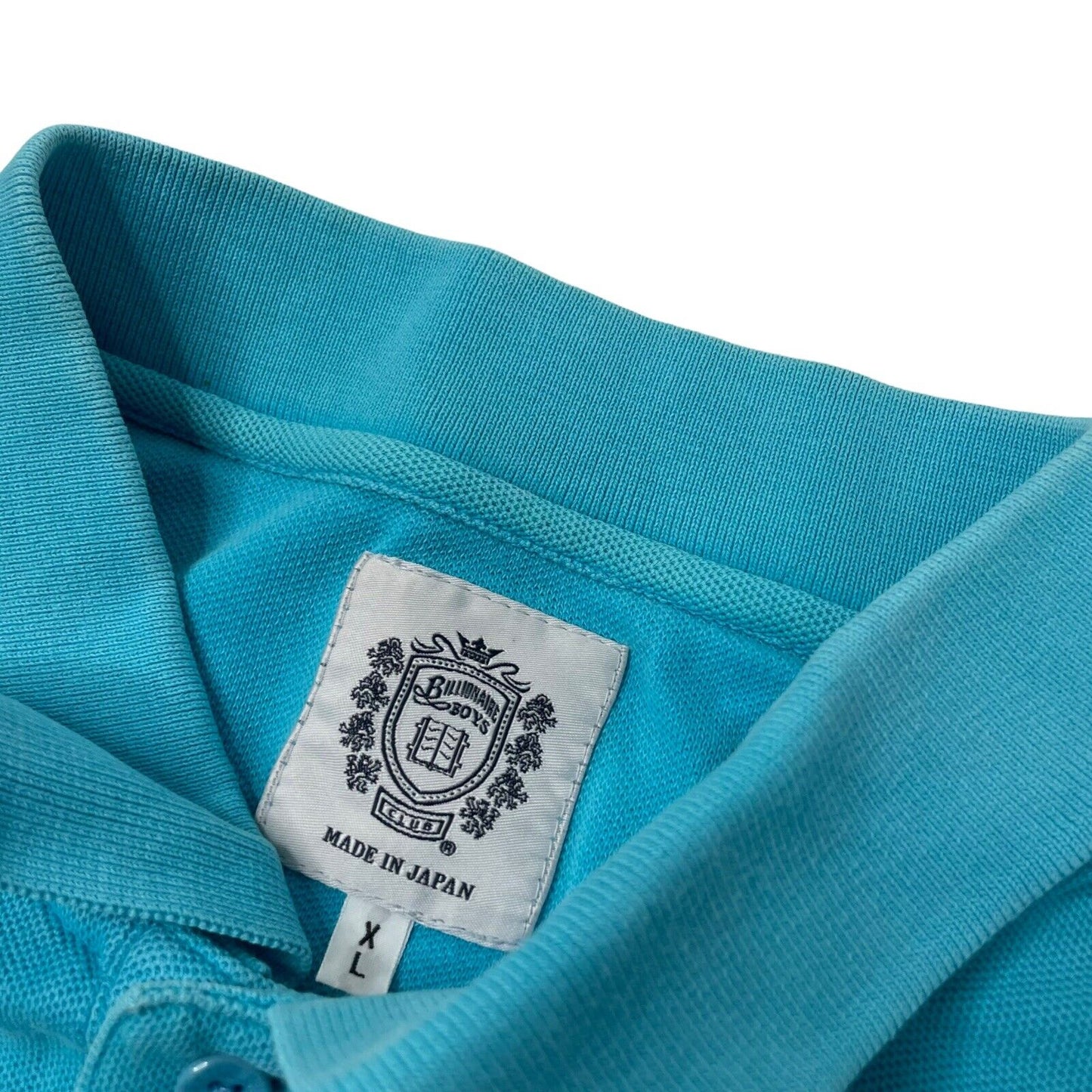 Rare Billionaire Boys Club Polo Shirt Blue Men’s XL Made In Japan