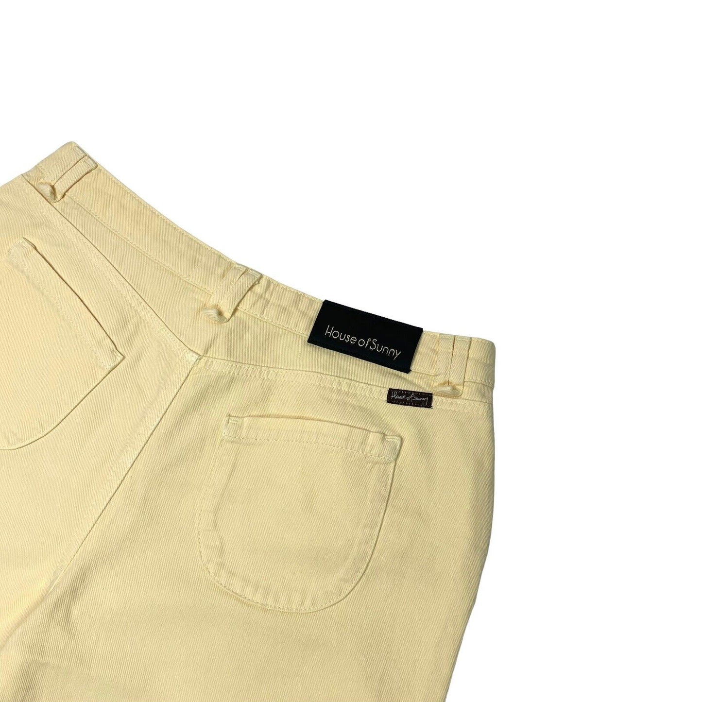 House Of Sunny Trousers Yellow Womens UK12 Vol16