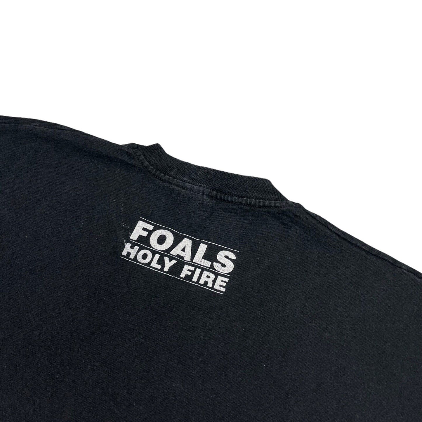 Foals T-Shirt Holy Fire Black Mens Large 2013 Fruit Of The Loom