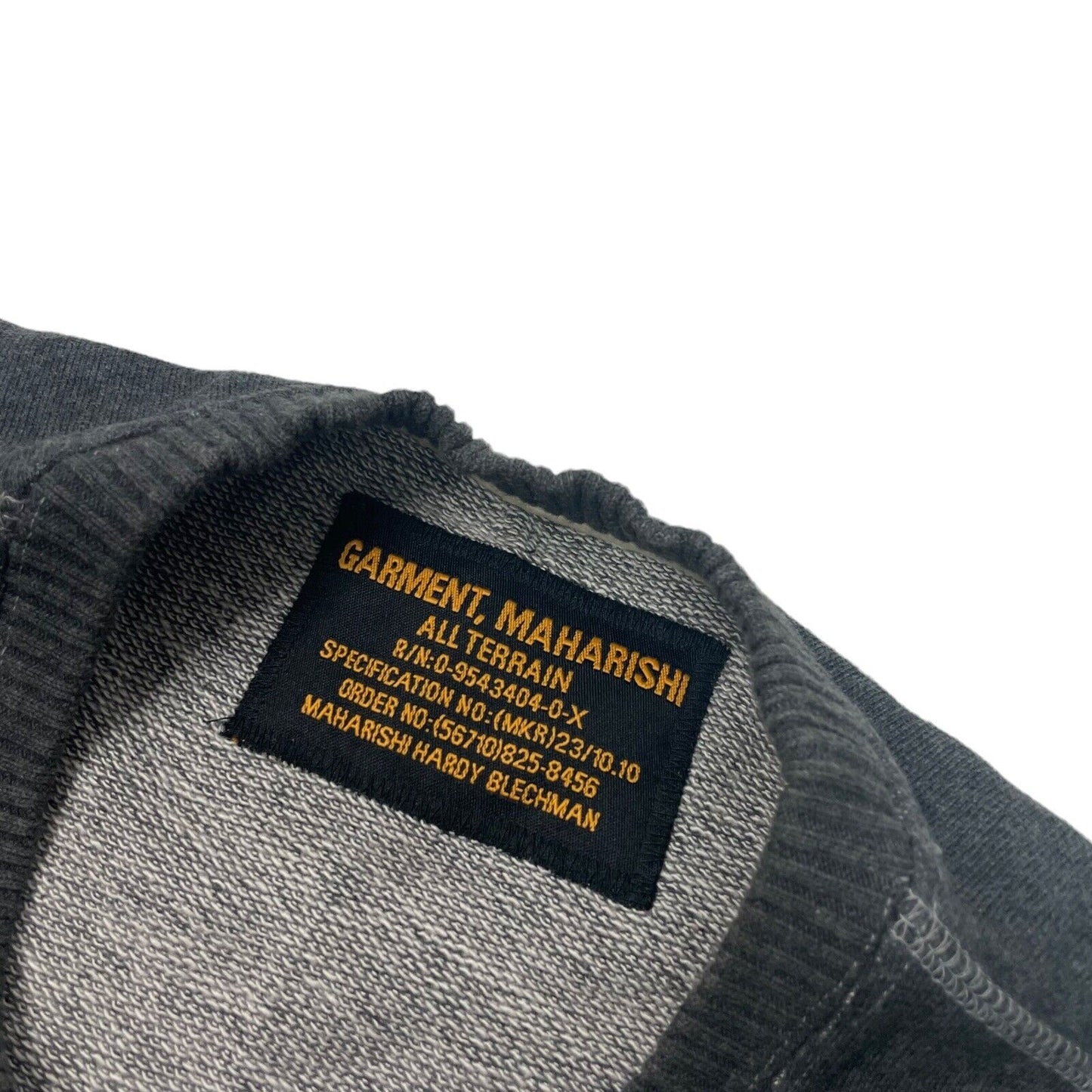 Vintage Maharishi Crew Neck Jumper Grey Mens Small