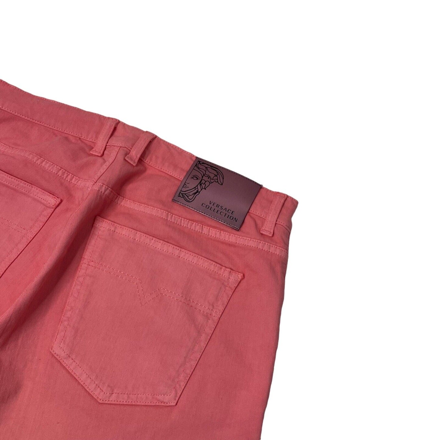 Versace Collection Slim Pink Trousers 34w 34l New With Tags