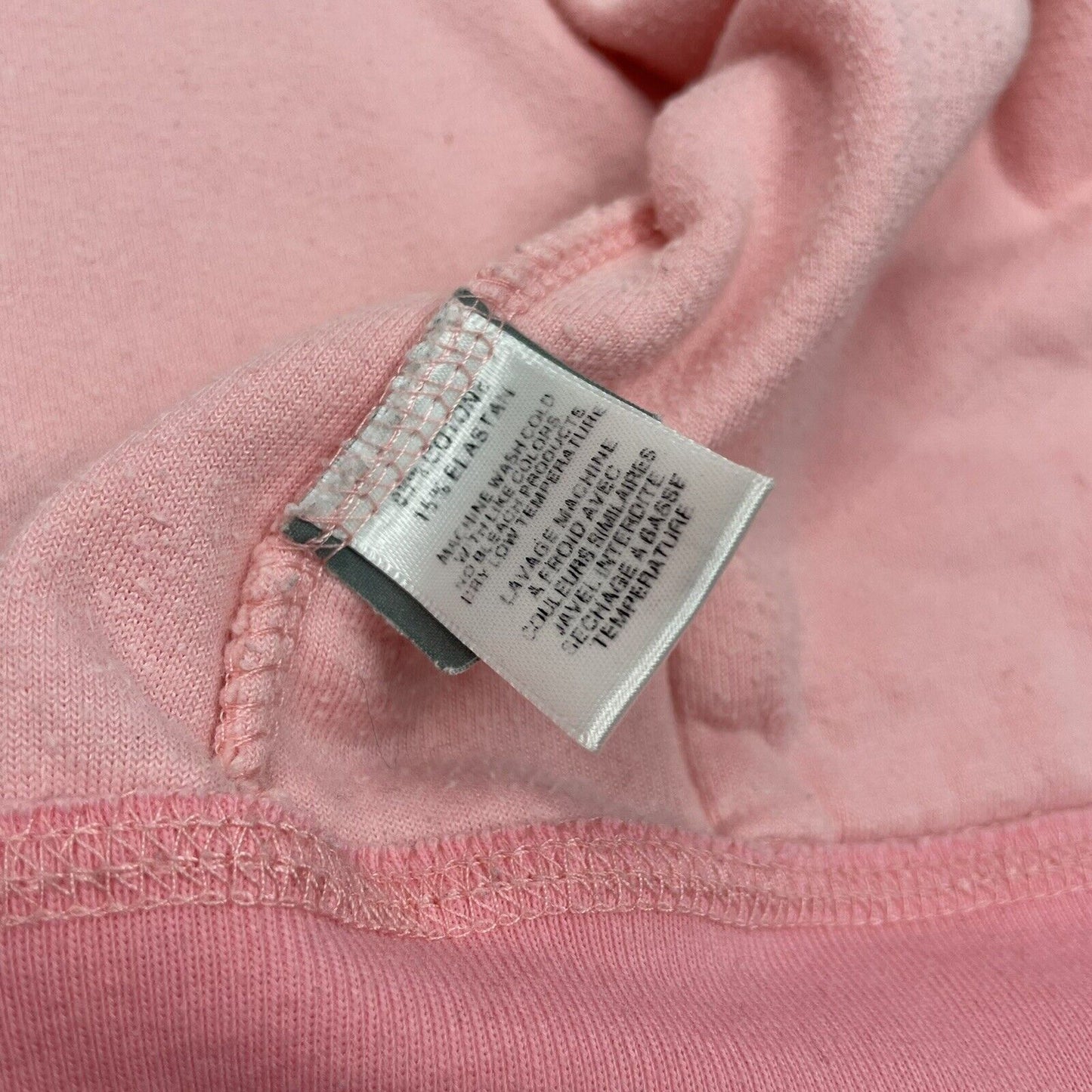 Vintage Juicy Couture Pink Hoodie Womens Large Made In USA